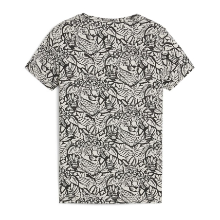 T-shirt Noir/Blanc Fille Puma Tropicat