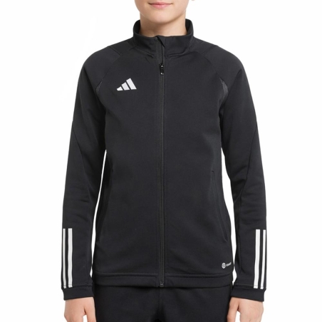 Veste Zippée Noire Garçon Adidas Tiro23