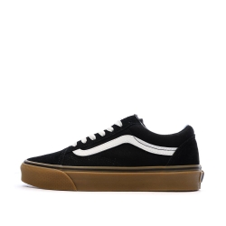Baskets Noir/Marron Garçon Vans Old Skool