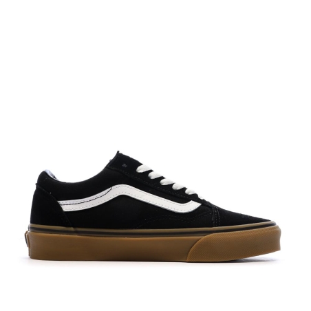 Baskets Noir/Marron Garçon Vans Old Skool