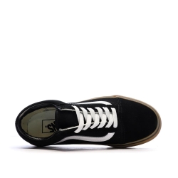 Baskets Noir/Marron Garçon Vans Old Skool