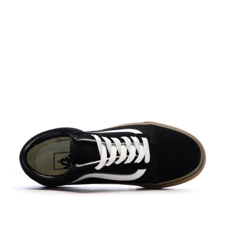 Baskets Noir/Marron Garçon Vans Old Skool