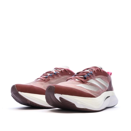 Chaussures de Running Bordeaux Femme Adidas Adizero Boston 12