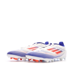 Chaussures de Foot Blanc/Bleu Junior Adidas F50 League FG/MG