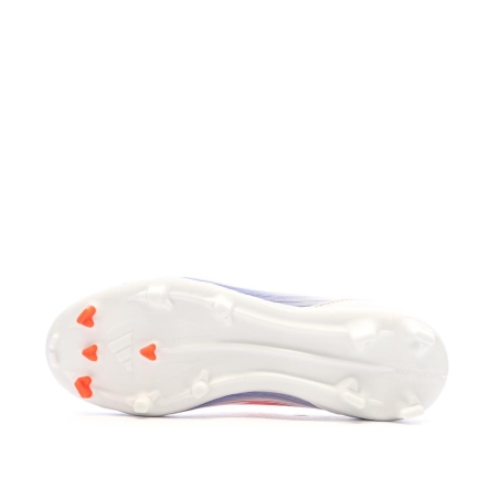 Chaussures de Foot Blanc/Bleu Junior Adidas F50 League FG/MG