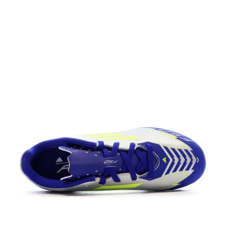 Chaussures de football Bleu/Gris Argent Garçon Adidas F50 Club