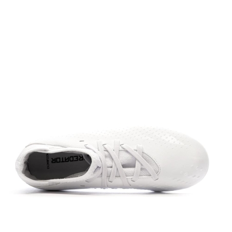 Chaussures de football Blanches Garçon Adidas Predator Accuracy.3