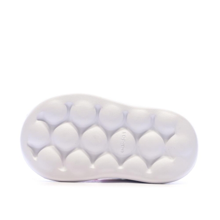 Baskets Blanches/Roses Fille Adidas Grand Court 2.0
