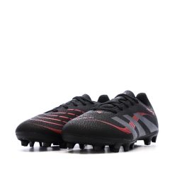 Chaussures de football Noires/Rouges Garçon Adidas Predator