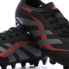 Chaussures de football Noires/Rouges Garçon Adidas Predator