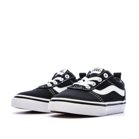 Baskets Noires/Blanches Enfant Vans Ward Slip-on