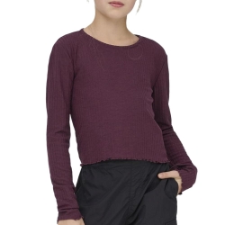 T-Shirt Manches Longues Prune Fille Kids ONLY Kognella