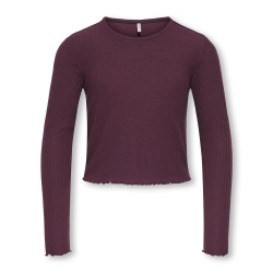 T-Shirt Manches Longues Prune Fille Kids ONLY Kognella