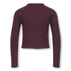 T-Shirt Manches Longues Prune Fille Kids ONLY Kognella