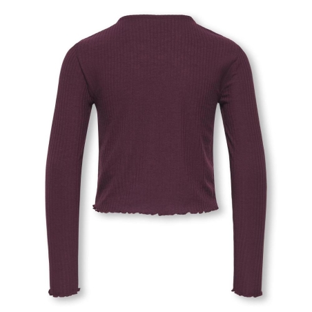 T-Shirt Manches Longues Prune Fille Kids ONLY Kognella