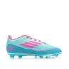 Chaussures de football Turquoises/Roses Enfant Adidas F50 Club