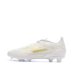Chaussures de football Blanches/Doré Garçon Adidas F50 League