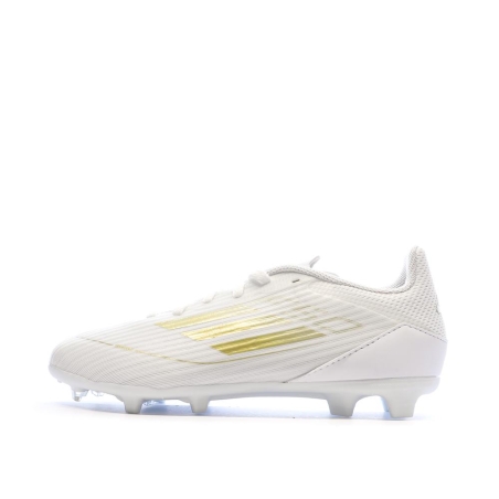 Chaussures de football Blanches/Doré Garçon Adidas F50 League