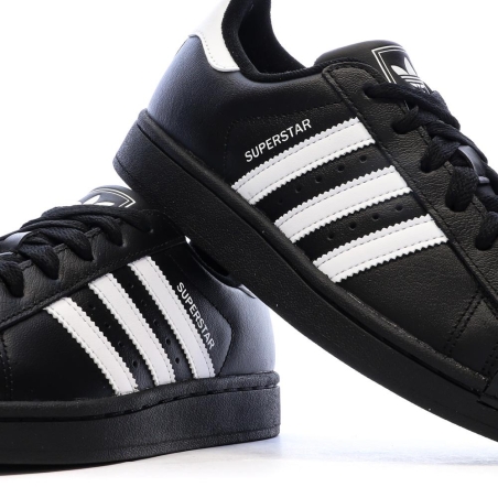 Baskets Noires Garçon/Fille Adidas Superstar