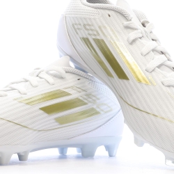 Chaussures de football Blanches/Doré Garçon Adidas F50 League