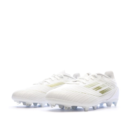 Chaussures de football Blanches/Doré Garçon Adidas F50 League