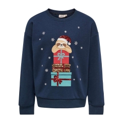 Sweat Bleu Fille Kids ONLY Gyda