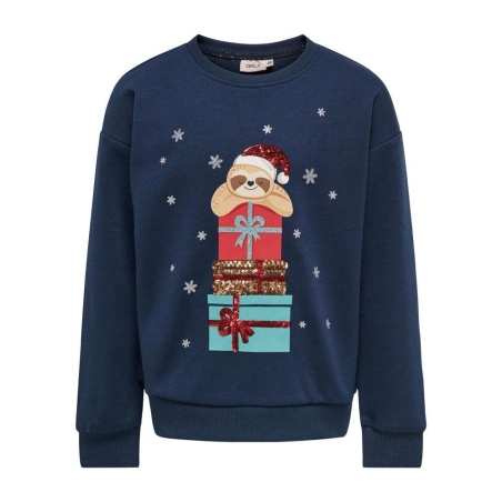 Sweat Bleu Fille Kids ONLY Gyda