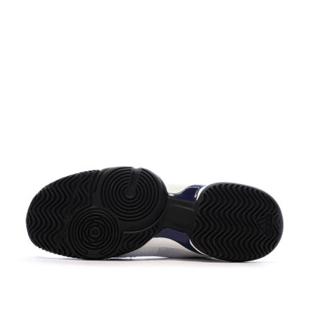 Chaussure de tennis Blanc/Marine Enfant Adidas Barricade