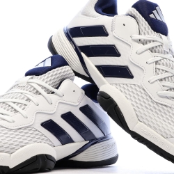 Chaussure de tennis Blanc/Marine Enfant Adidas Barricade