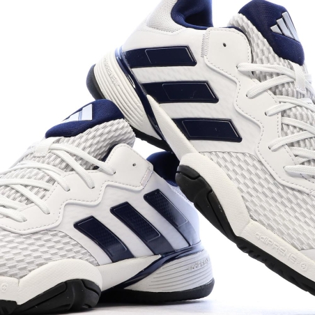 Chaussure de tennis Blanc/Marine Enfant Adidas Barricade