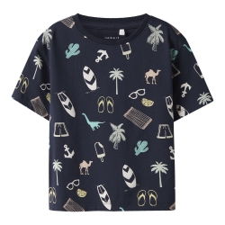 T-Shirt Marine Garçon Name it Jer