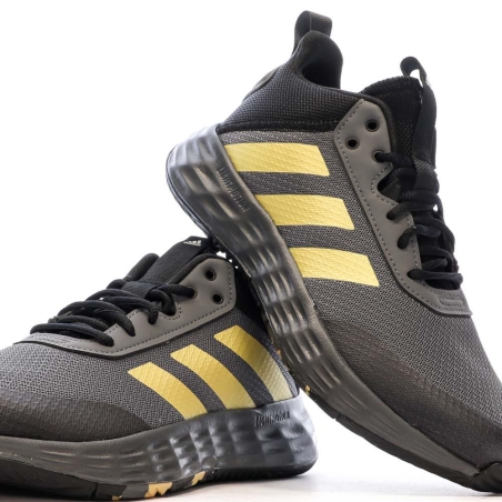 Chaussures de basketball Gris/Noir Mixte Adidas Ownthegame 2.0 K