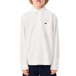 Chemise Blanche Garçon Lacoste Contrast
