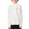 Chemise Blanche Garçon Lacoste Contrast