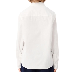 Chemise Blanche Garçon Lacoste Contrast