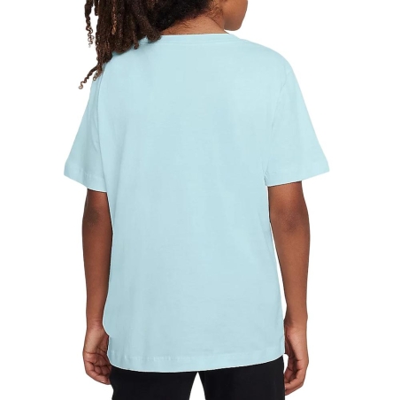T-shirt Bleu Garçon Nike Futura