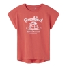 T-Shirt Rouge Fille Name it Spiced Coral