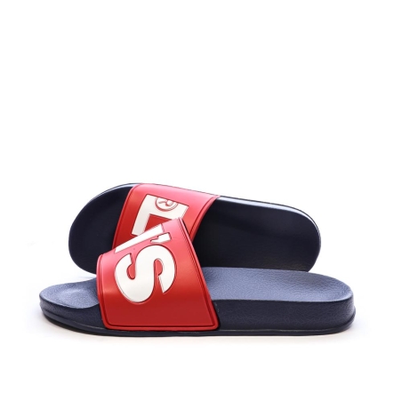 Claquettes Rouge Garçon Levi's June