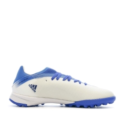 Chaussures de Futsal Bleu/Blanc Garçon Adidas X Speedflow.3 Tf J
