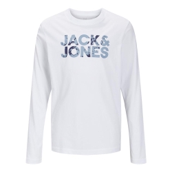 T-shirt Blanc Garçon Jack & Jones Splash