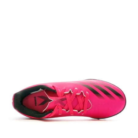 Chaussures de Futsal Rose Garçon Adidas X Ghosted.4 Tf J