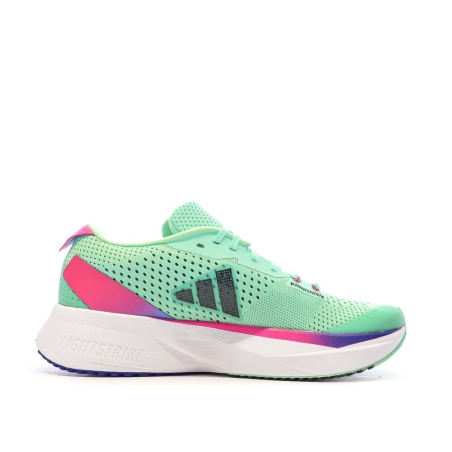 Chaussures de running Vertes/Roses Femme Adidas Adizero