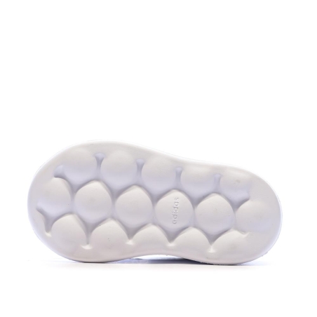 Baskets Blanches/Marron Fille Adidas Grand Court 2.0