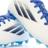 Chaussures de football Blanche/Bleu Garçon Adidas X Speedflow.4 Fxg J