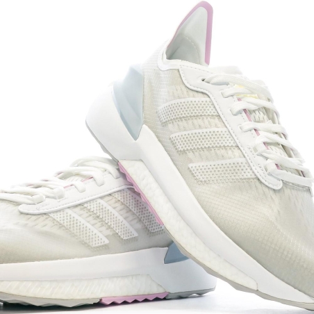Chaussures de Running Blanc/Gris Femme Adidas Avryn