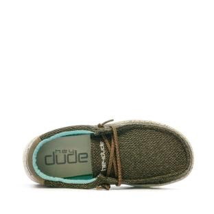 Chaussures Kaki Garçon Hey Dude Wally Youth
