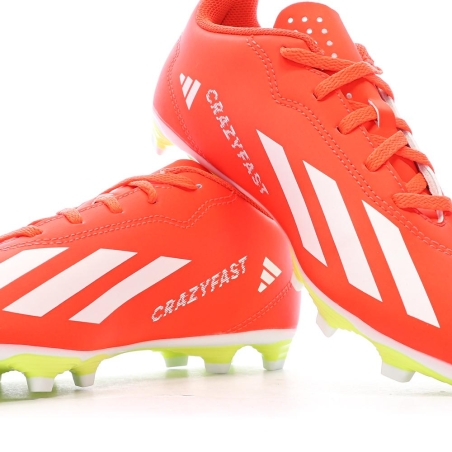 Chaussures de Foot Orange Junior Adidas X Crazyfast Club FxG