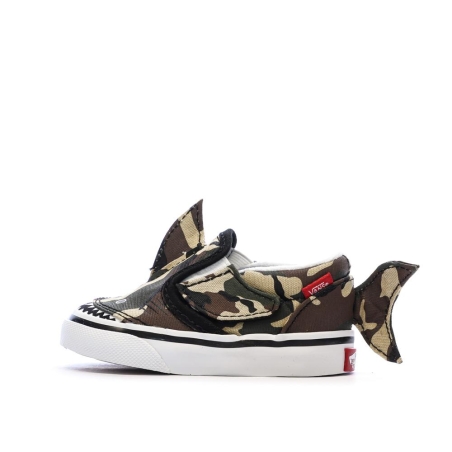 Baskets Kaki Garçon Vans Shark