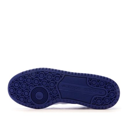 Baskets Blanches/Bleu Garçon Adidas Forum Mid