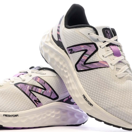 Chaussures de Running Blanc/Violet Femme New Balance Fresh Foam Arishi